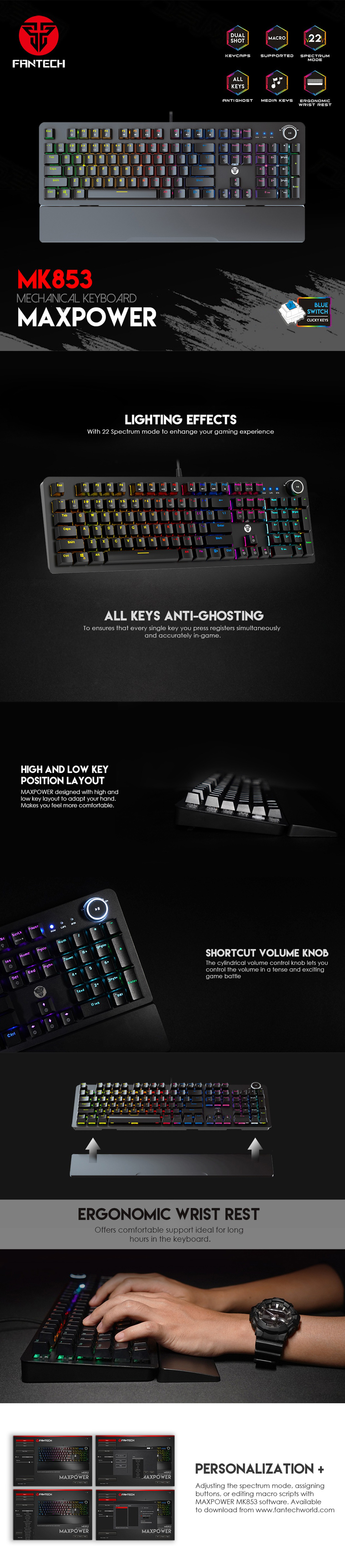 Keyboards-Fantech-Maxpower-MK853-RGB-Mechanical-Black-Gaming-Keyboard-with-Outemu-Blue-Switch-and-Black-Wrist-Rest-KBFTMK853BKBE-1