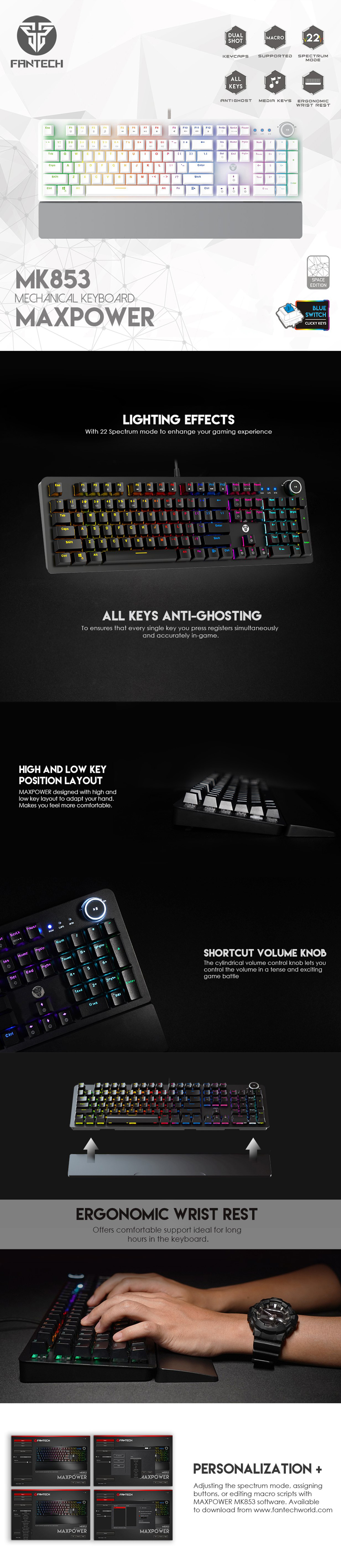 Keyboards-Fantech-Maxpower-MK853-RGB-Mechanical-White-Gaming-Keyboard-with-Outemu-Blue-Switch-and-White-Wrist-Rest-KBFTMK853WHBE-1