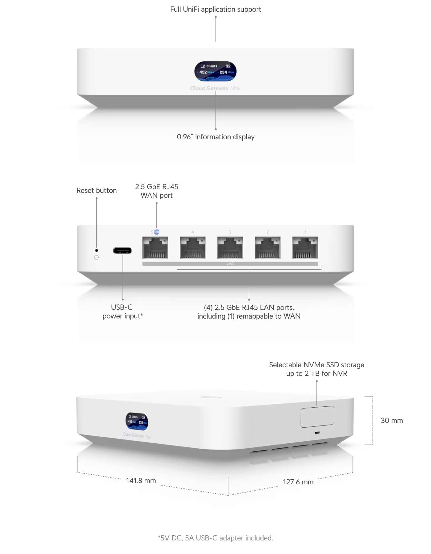 Modem-Routers-Ubiquiti-UniFi-Cloud-Gateway-Max-Router-UCG-MAX-1