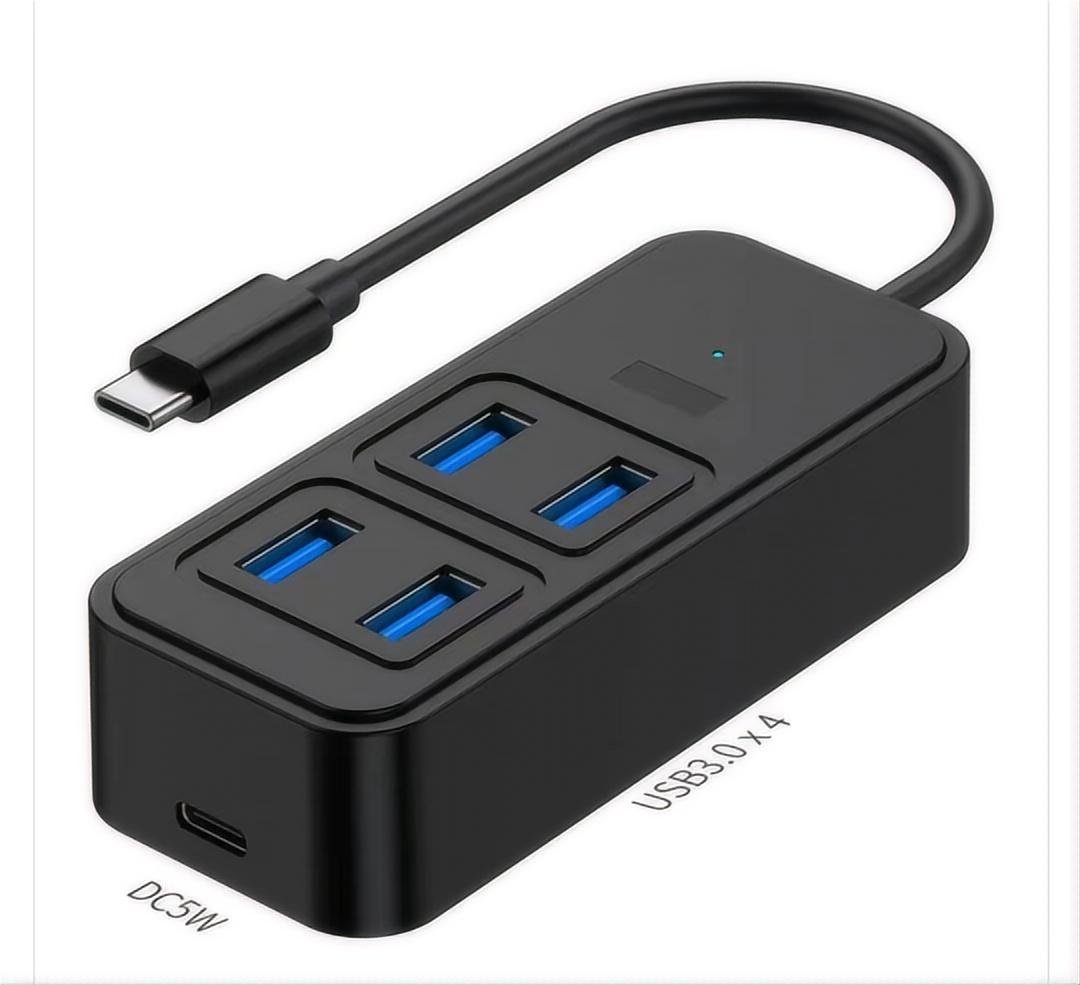 5-in-1-Hubs-adapter-Type-C-to-4-Ports-USB-3-0-Extention-DC-5W-Power-Supply-USB-Hubs-Multiport-Adapter-Powered-Docking-Station-with-Charger-Black-10