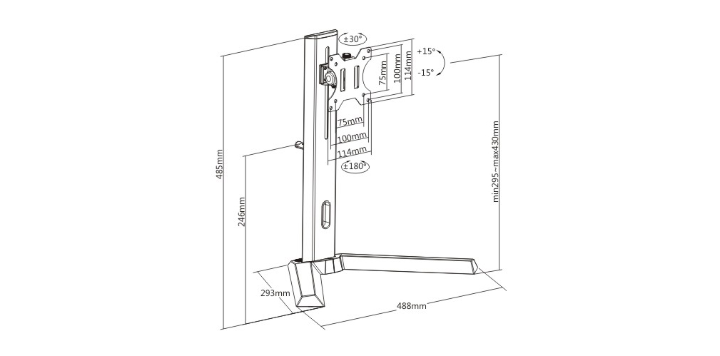 Monitor-Accessories-Brateck-Single-Screen-Classic-Pro-Gaming-Monitor-Stand-LDT32-T01-1