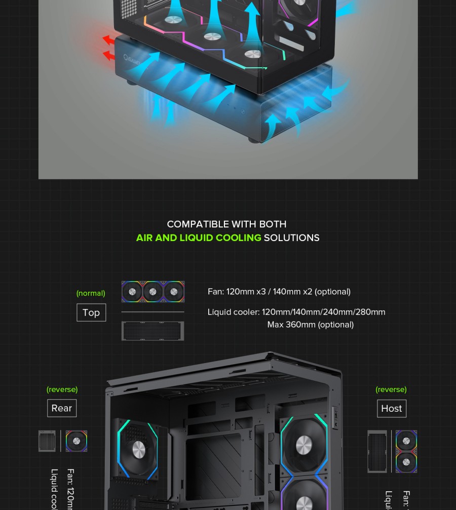 Gamemax-ATX-GAMING-Case-Support-BTF-6x-ARGB-fan-26