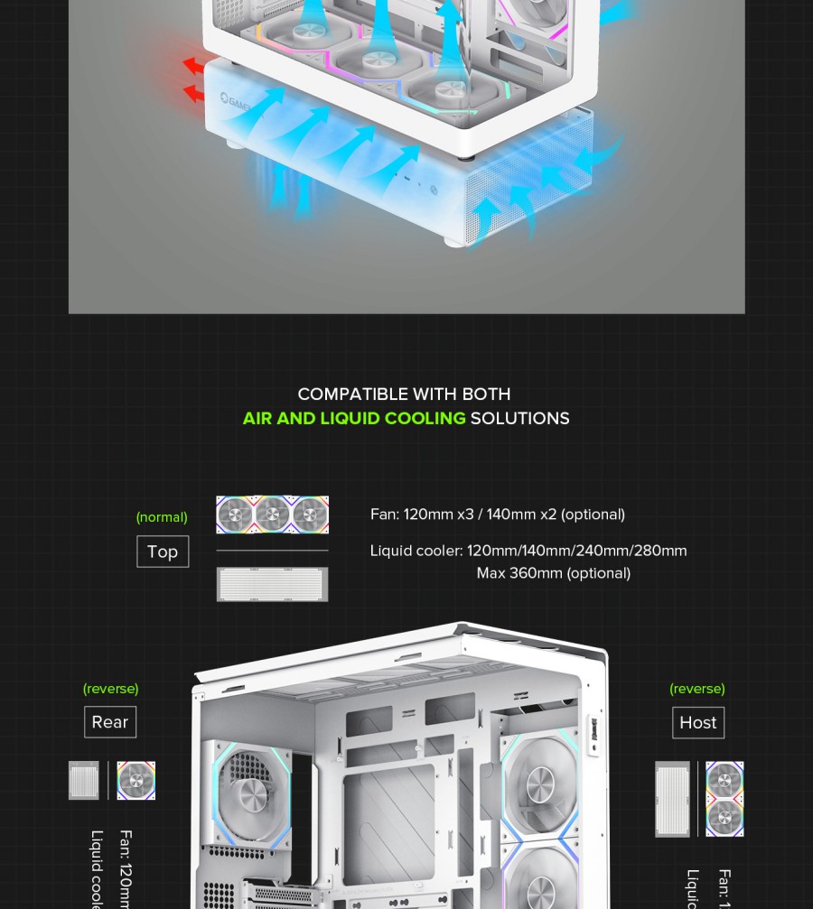 Gamemax-ATX-white-GAMING-Case-Support-BTF-6x-ARGB-fan-18