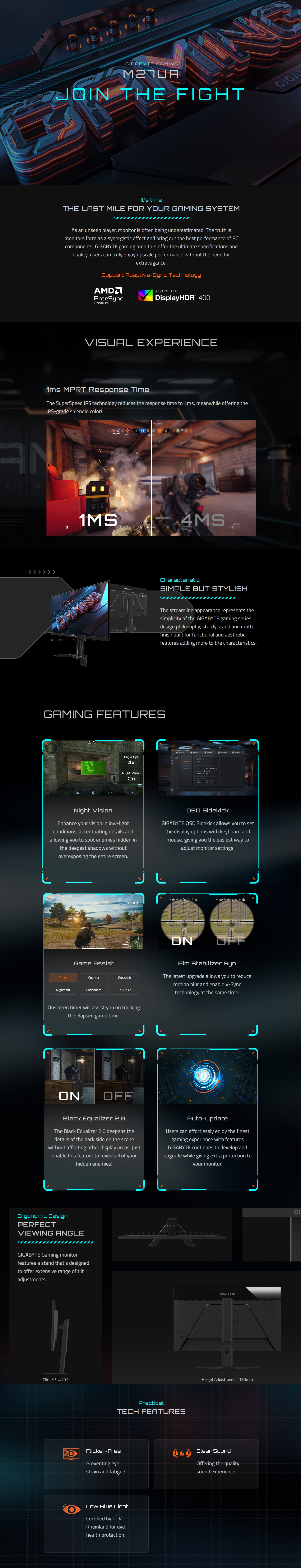 Monitors-Gigabyte-27in-4K-UHD-160Hz-SS-IPS-Gaming-Monitor-M27UA-1