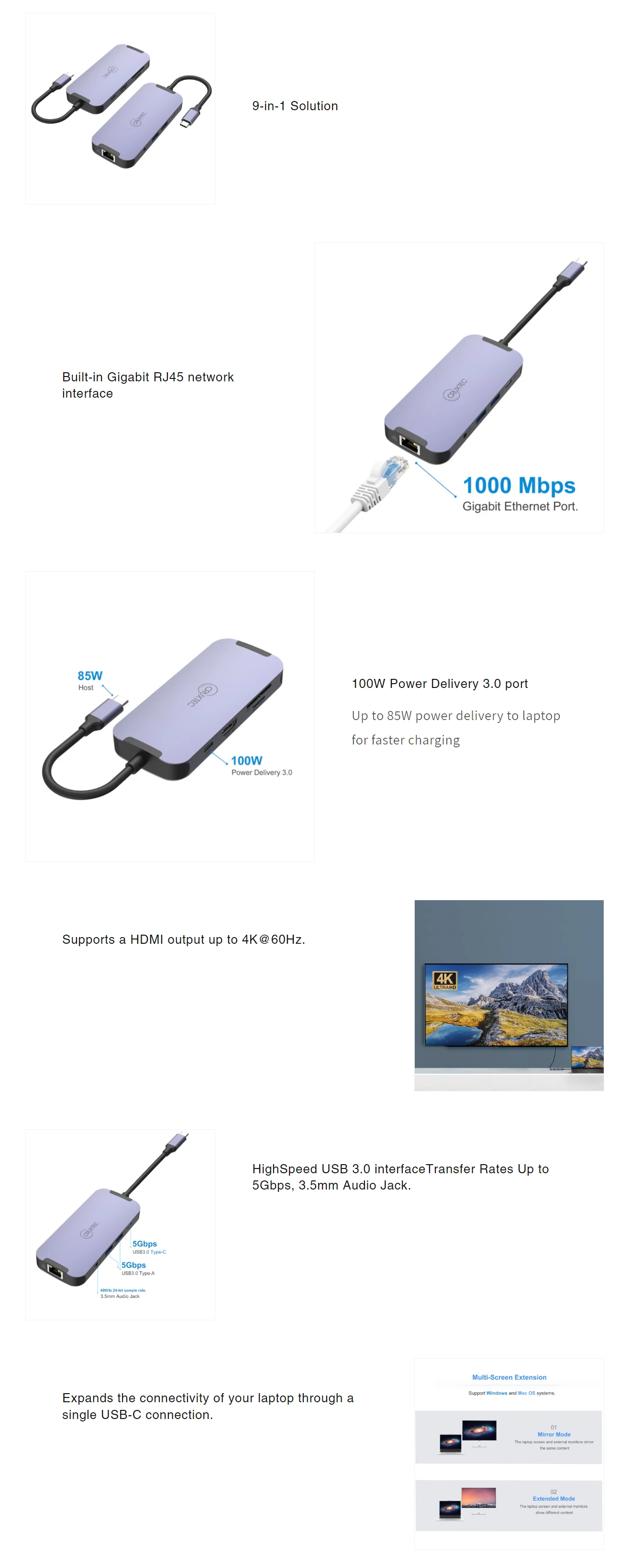 Enclosures-Docking-Cruxtec-9-in-1-USB-C-Mini-Dock-CMD09-SG-1