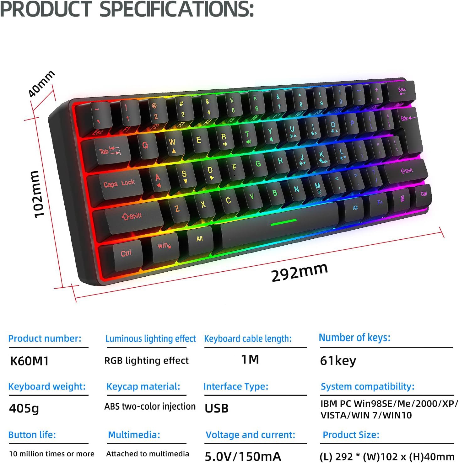 Keyboards-Y-FRUITFUL-Wired-Membrane-Gaming-Keyboard-60-Compact-61-Key-LED-RGB-Backlit-Waterproof-Computer-Mechanical-Feeling-Keyboard-for-Windows-PC-Gamers-19