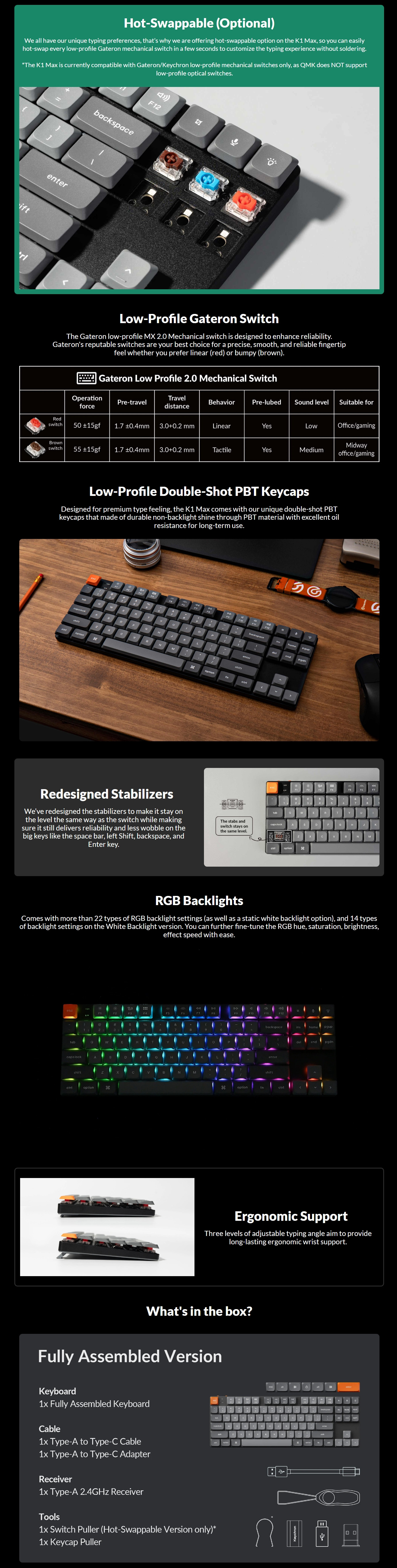 Keyboards-Keychron-K1-Max-QMK-VIA-RGB-Wireless-Custom-Mechanical-Keyboard-Brown-Switch-KBKCK1MH3-2