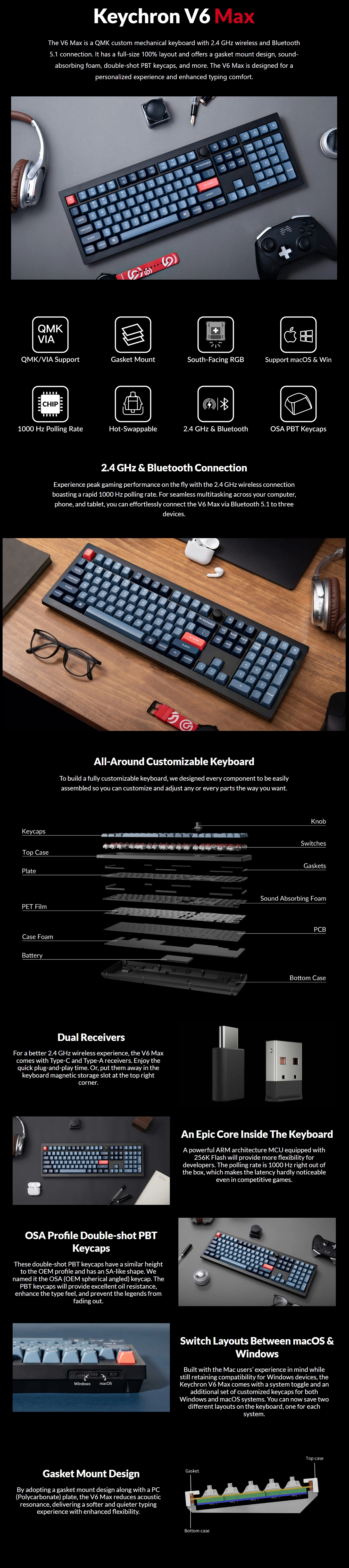 Keyboards-Keychron-V6-MAX-RGB-Hot-Swap-Gateron-Wireless-QMK-Custom-Keyboard-Silent-Red-Switch-Black-KBKCV6MD6-1