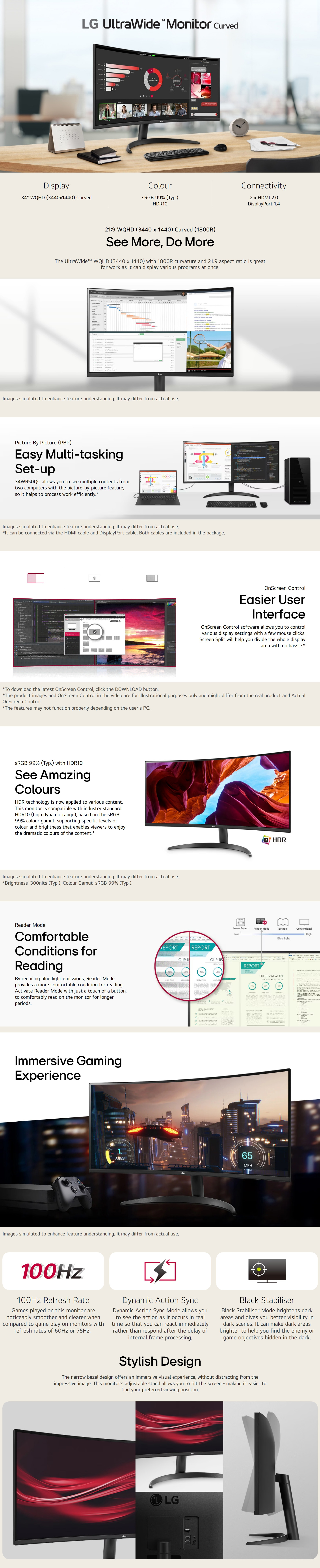 Monitors-LG-UltraWide-34in-QHD-100Hz-VA-Curved-Moniror-34WR50QK-B-1