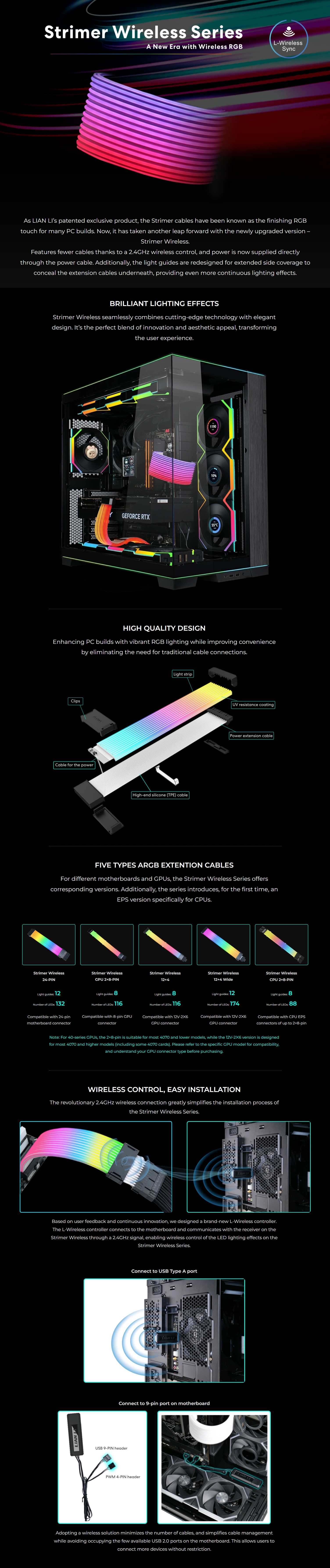 GPU-Accessories-Lian-Li-Strimer-Wireless-16-8-12V-2x6-ARGB-GPU-Adapter-Cable-White-PW16-81W-1