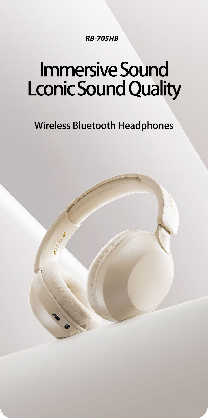 Bluetooth-5-4-Headphones-ENC-Call-Noise-Canceling-with-Over-Ear-Wireless-Headset-Foldable-with-120H-Playback-Stereo-Bass-White-14