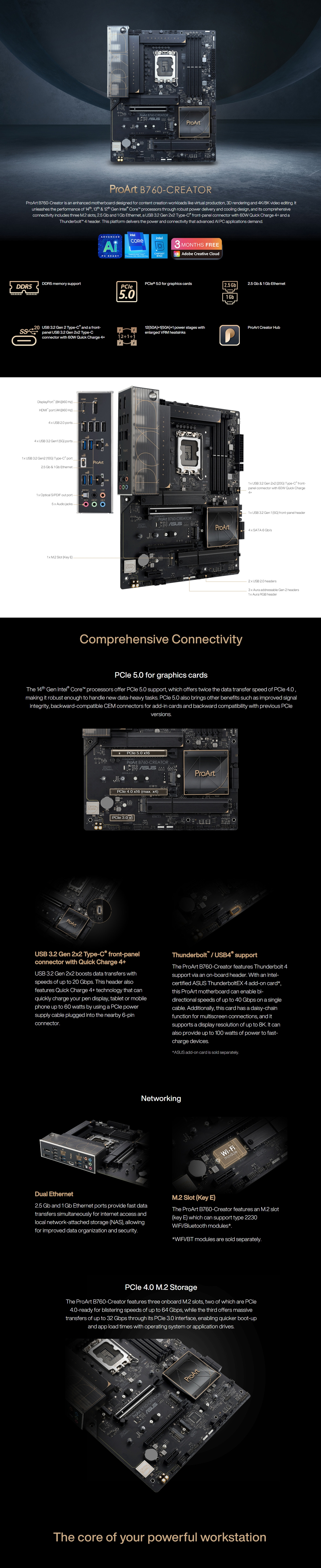 Intel-LGA-1700-Asus-ProArt-B760-Creator-LGA-1700-ATX-Motherboard-ProArt-B760-CREATOR-1