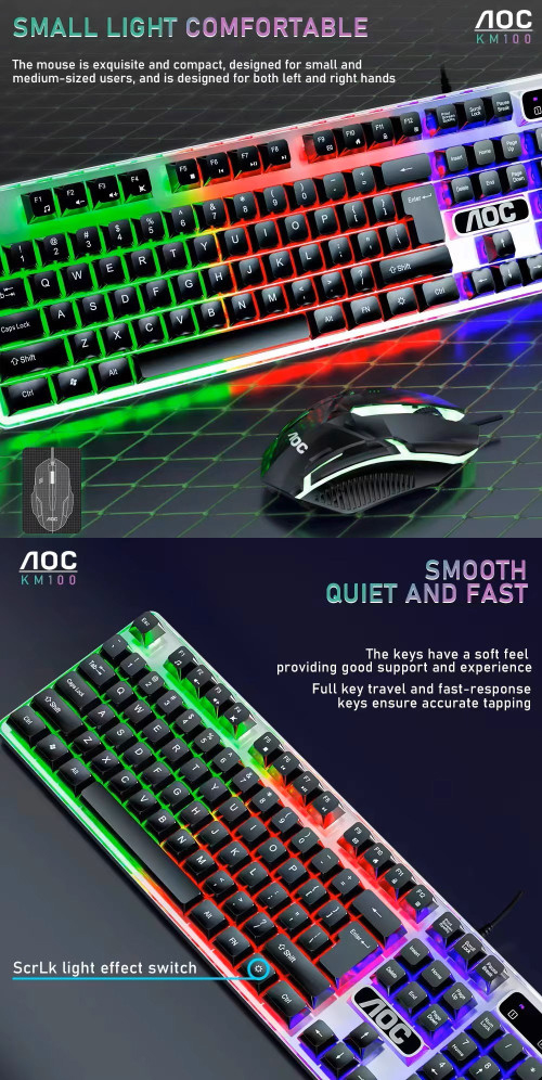 Keyboard-Mouse-Combos-AOC-KM100-RGB-White-USB-Keyboard-and-Mouse-Combo-KM-KM100W-1