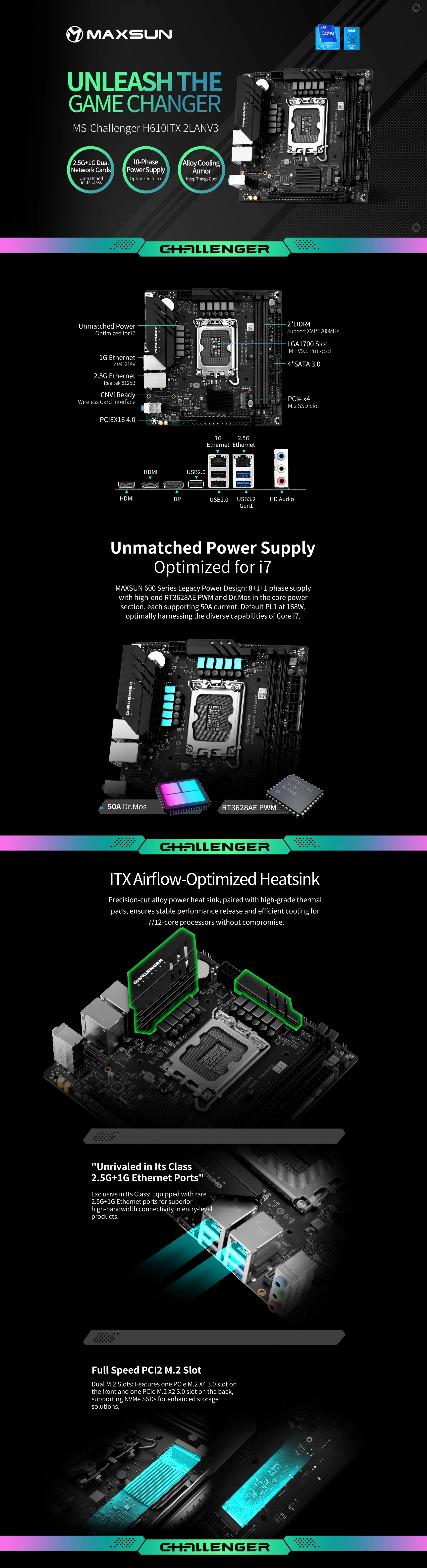 Intel-LGA-1700-MAXSUN-Challenger-H610ITX-2-LAN-LGA-1700-ITX-Motherboard-Challenger-H610ITX-2-LAN-1