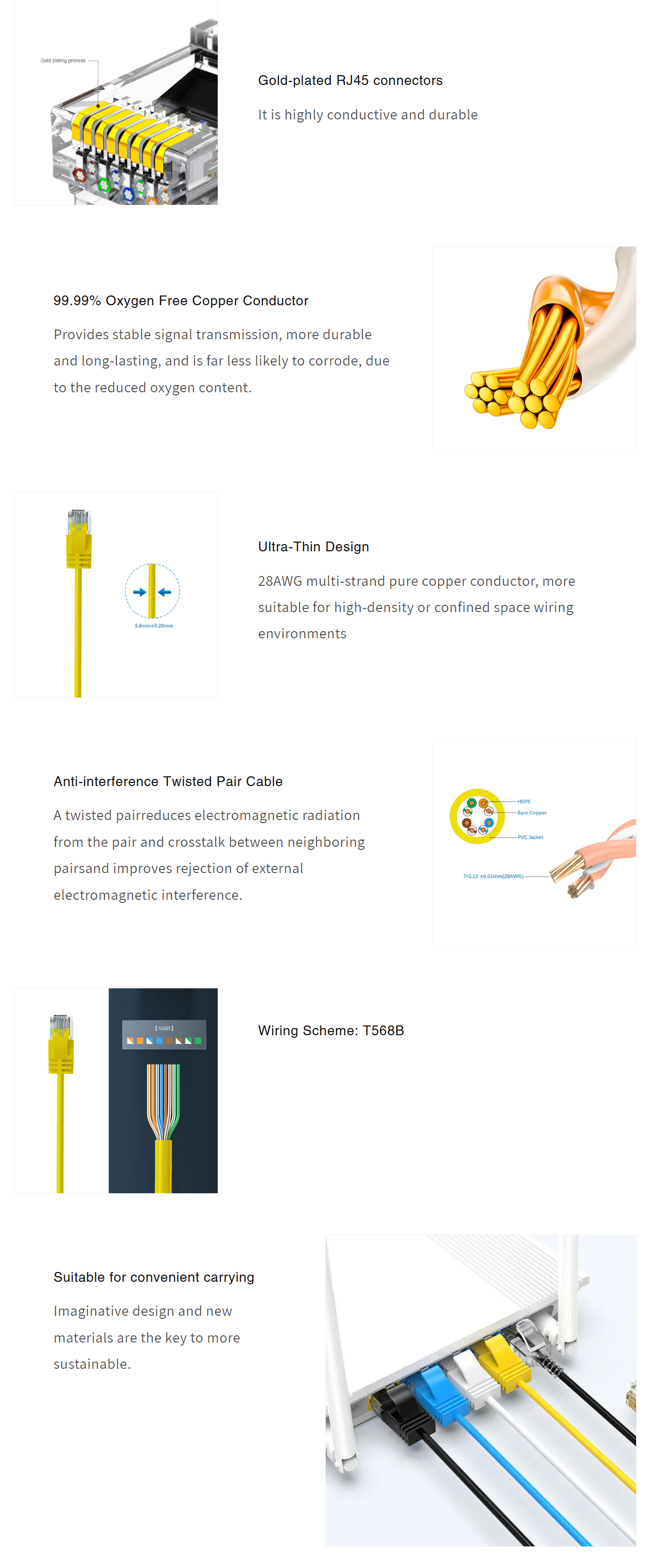 Network-Cables-Cruxtec-Ultra-Thin-CAT6A-U-UTP-Ethernet-Cable-Yellow-1m-RF6A-010-YE-1