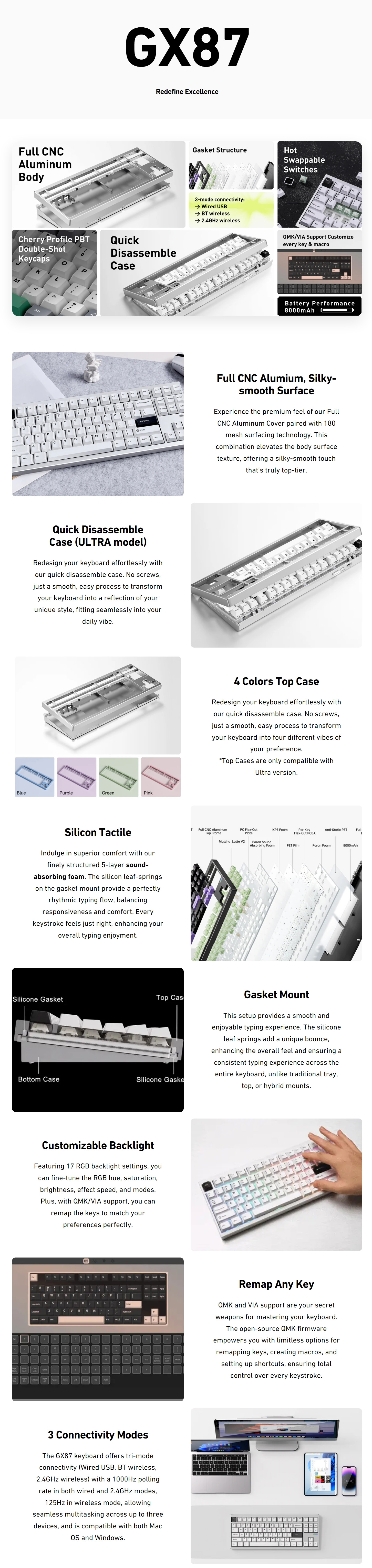 Keyboards-MCHOSE-GX87-Gasket-Mount-80-Layout-Hot-Swap-Wireless-Aluminum-Mechanical-Keyboard-Black-Purple-Vintage-White-Switch-KBMCGX87A6-1