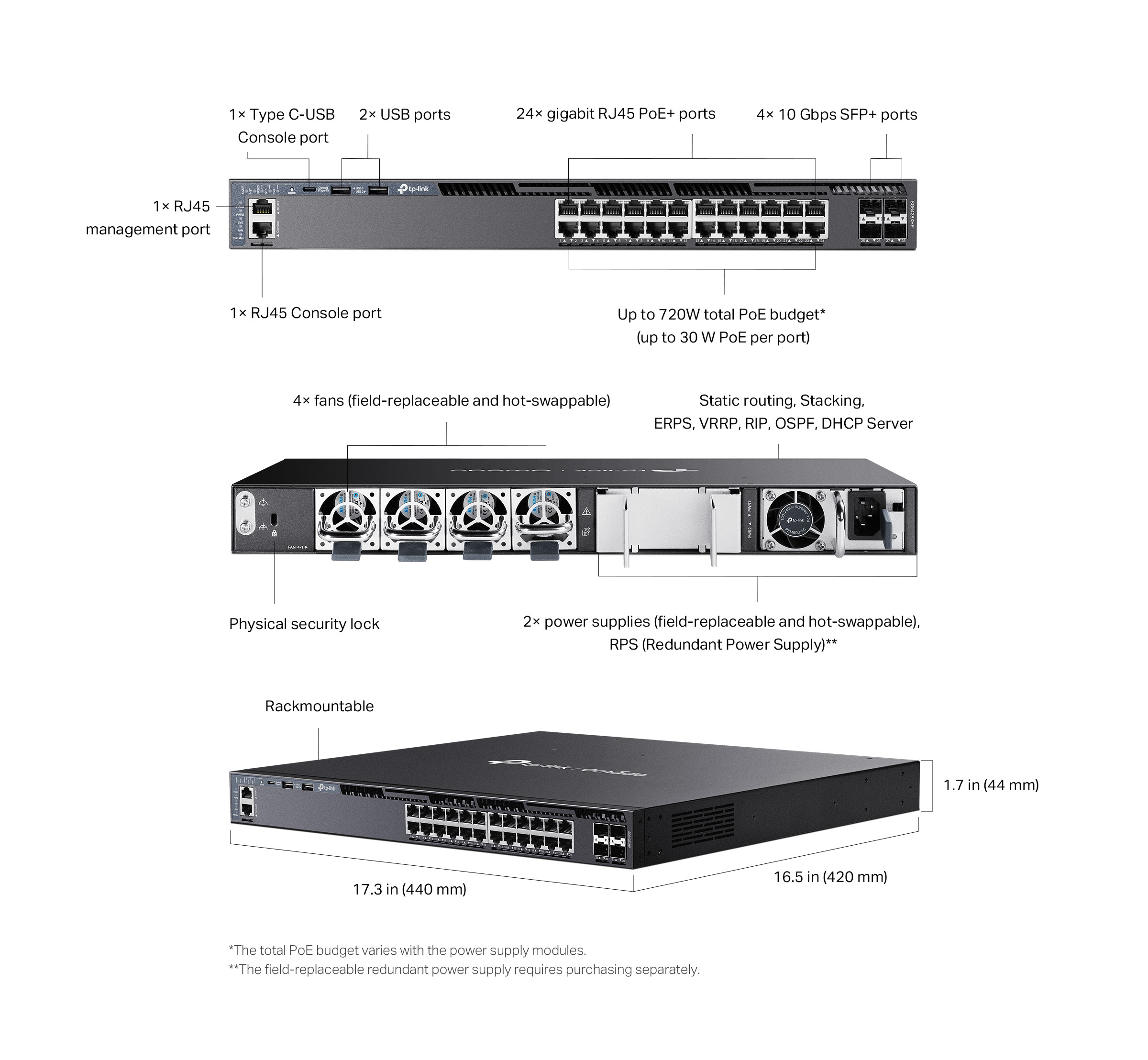 Switches-TP-Link-Omada-24-Port-Gigabit-Stackable-L3-Managed-PoE-Switch-with-4-10G-Slots-SG6428XHP-1