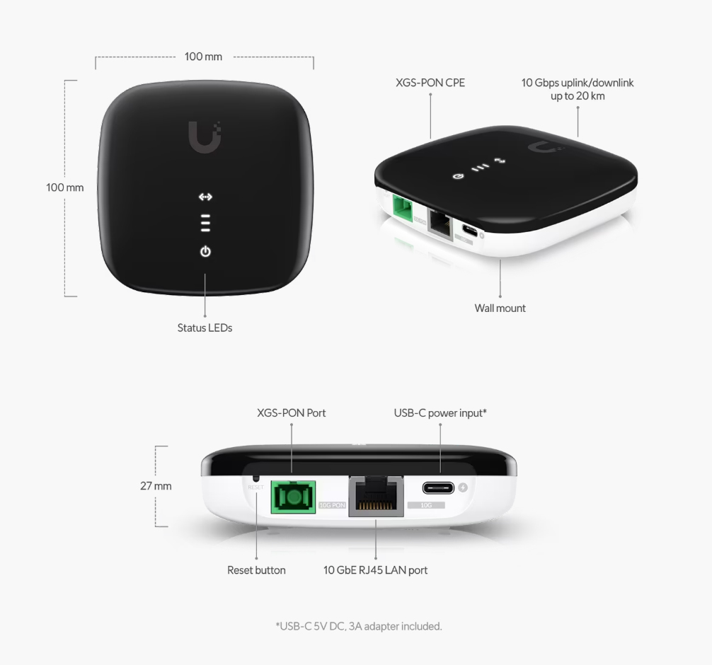 Networking-Accessories-Ubiquiti-UISP-Fiber-XGS-Optical-Network-10Gbps-Uplink-Downlink-20km-Range-UISP-FIBER-XGS-1