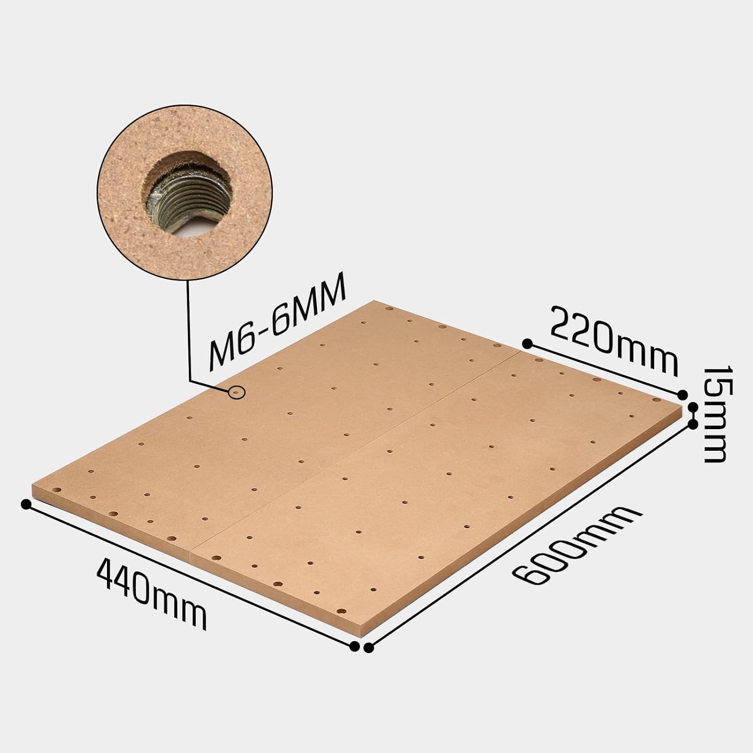 3D-Printers-Genmitsu-Threaded-Inserts-MDF-Spoilboard-for-Genmitsu-4040-PRO-CNC-Machine-Two-Pieces-Size-for-Single-Piece-23-26-x-8-66-x-0-59-M6-Holes-6mm-13