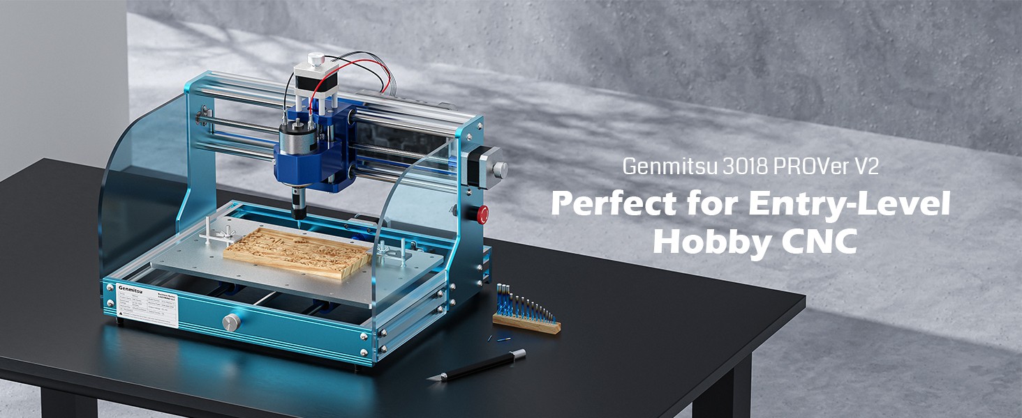 Laser-Engravers-Genmitsu-3018-PROVer-V2-CNC-Milling-Machine-Desktop-CNC-for-Beginner-with-Limit-Switches-Emergency-Stop-12