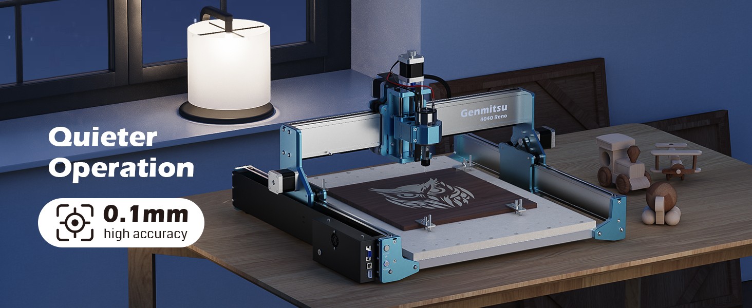 Laser-Engravers-Genmitsu-4040-Reno-CNC-Router-Milling-Machine-for-Woodworking-Acrylic-Cutting-Belt-Driven-Quieter-Movement-Wood-Metal-Carving-Cutter-Engraver-14