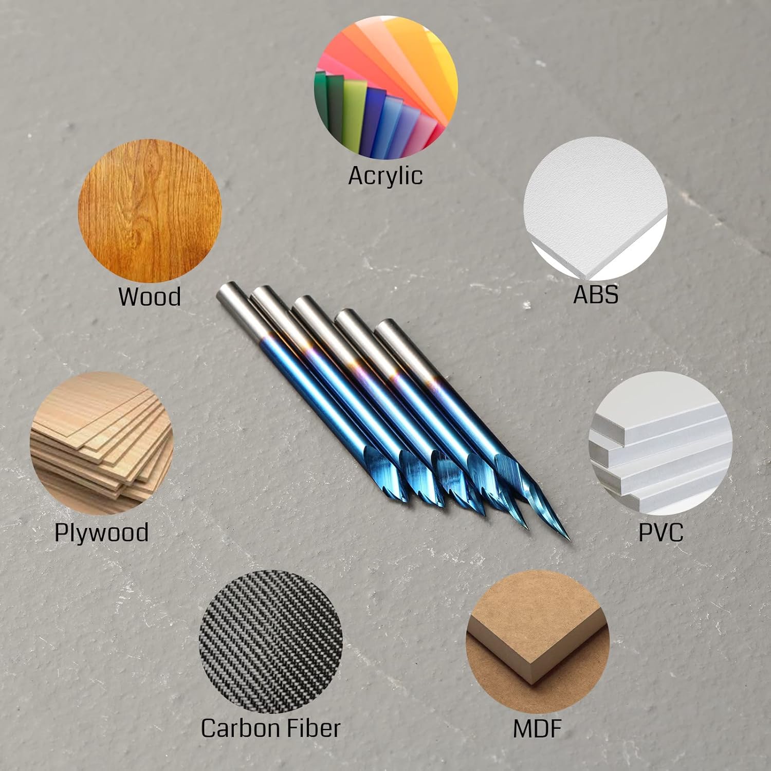 Laser-Engravers-Genmitsu-5PCS-V-Groove-CNC-Router-Bits-Degree-20-30-45-60-1-8-Shank-Nano-Blue-Coating-End-Mills-for-Wood-Carving-Milling-VG05B-12