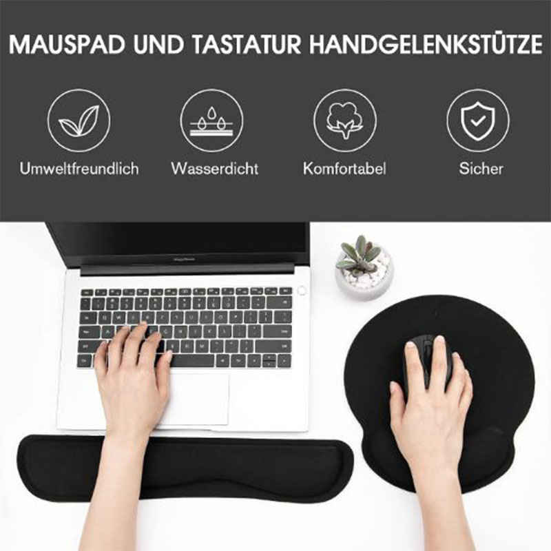 Mouse-Mouse-Pads-Keyboard-Wrist-Rest-Pad-and-Full-Ergonomic-Mouse-Pad-with-Wrist-Support-Included-for-Set-Memory-Foam-Cushion-When-Typing-on-Computer-Mac-Laptop-Black-20