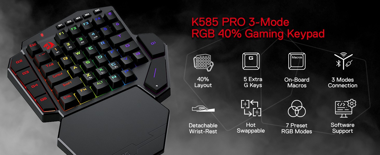 Keyboards-Redragon-K585-PRO-Wireless-One-Handed-Mechanical-Keyboard-42-Keys-3-Mode-RGB-40-Gaming-Keypad-Detachable-Wrist-Support-Blue-Switch-13