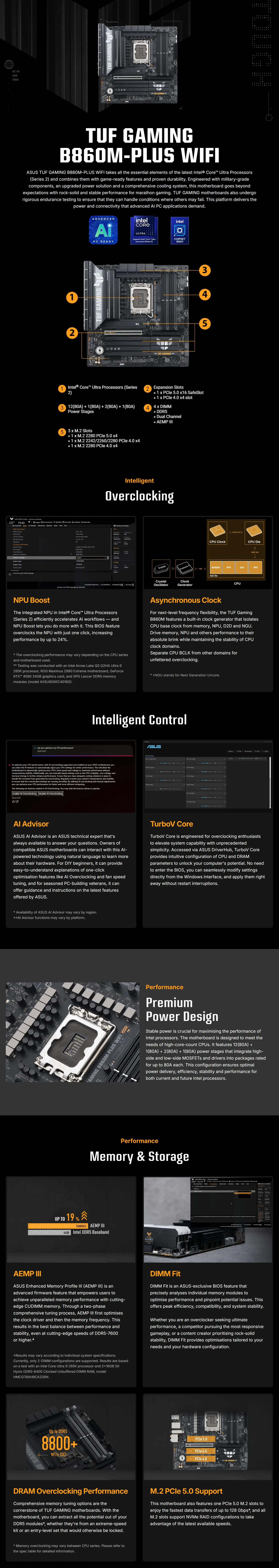 TUF GAMING B860M-PLUS WIFI detail