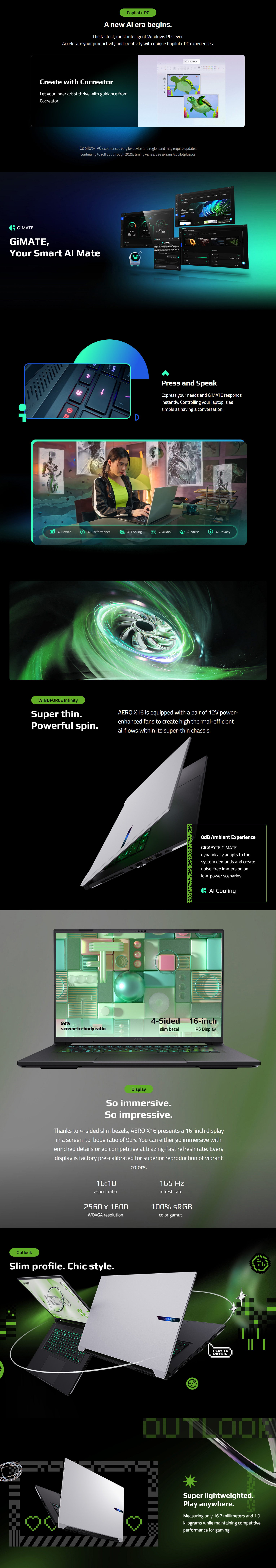 Gigabyte-Laptops-Gigabyte-Aero-X16-16in-WQXGA-165Hz-Ryzen-7-350-RTX-5070-1TB-SSD-16GB-RAM-W11H-Gaming-Laptop-White-AERO-X16-1WH93AUC94DH-2