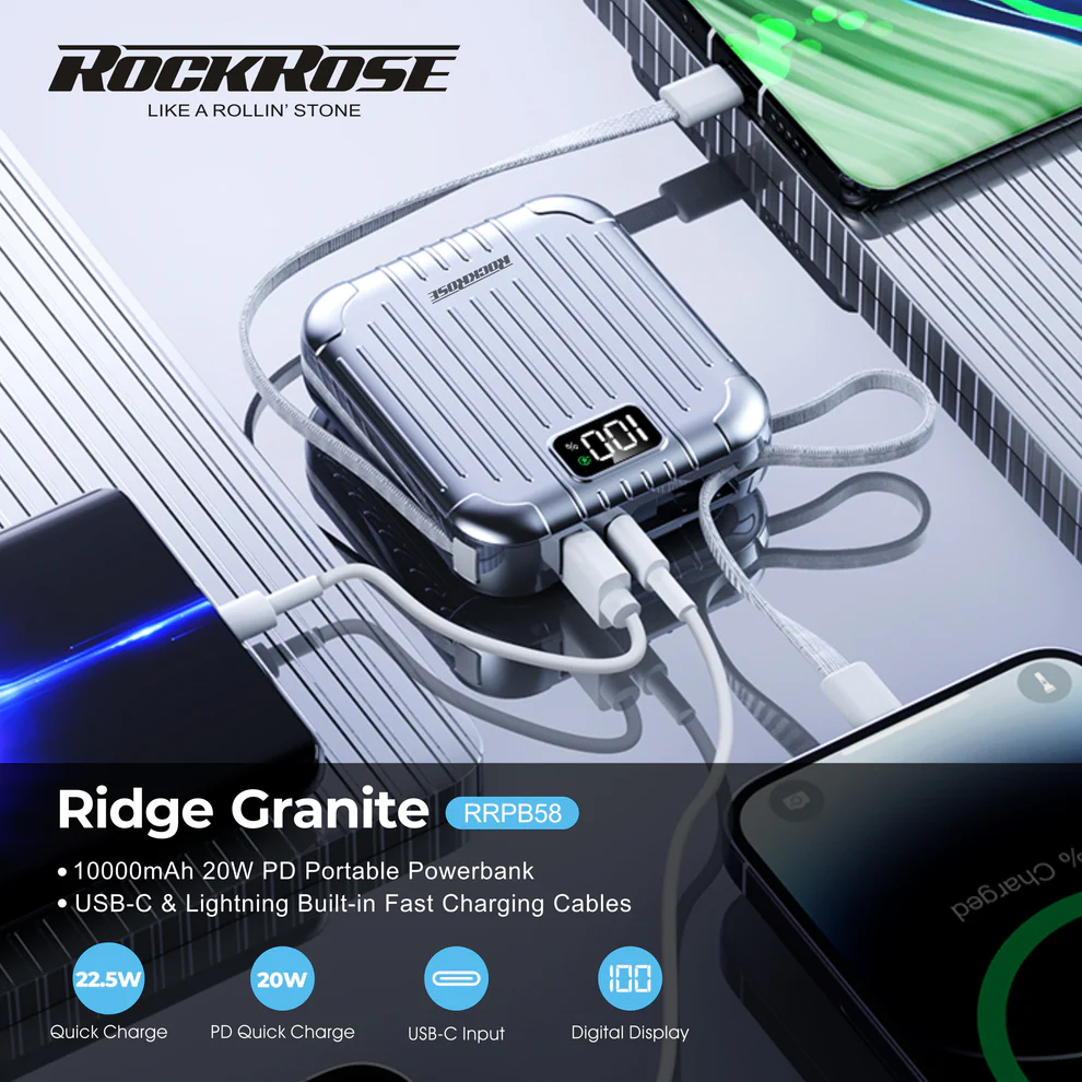 Power-Banks-Rockrose-Ridge-Granite-10000mAh-20W-PD-Portable-Power-Bank-RRPB58-1