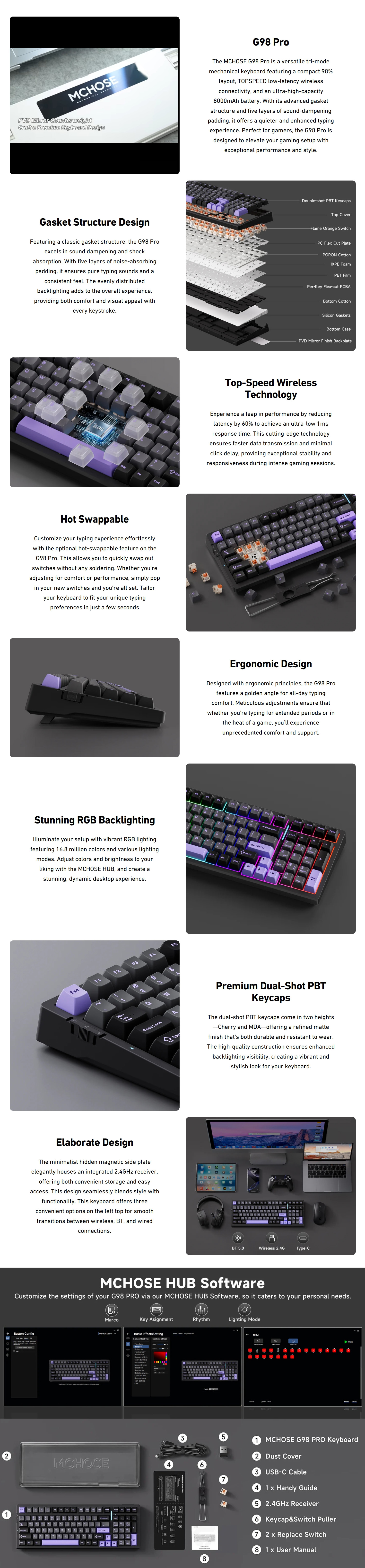 Keyboards-MCHOSE-G98-Pro-Gasket-Mount-98-Layout-Hot-Swap-Wireless-Mechanical-Gaming-Keyboard-Blue-Flame-Orange-Switch-KBMCG98S2-1