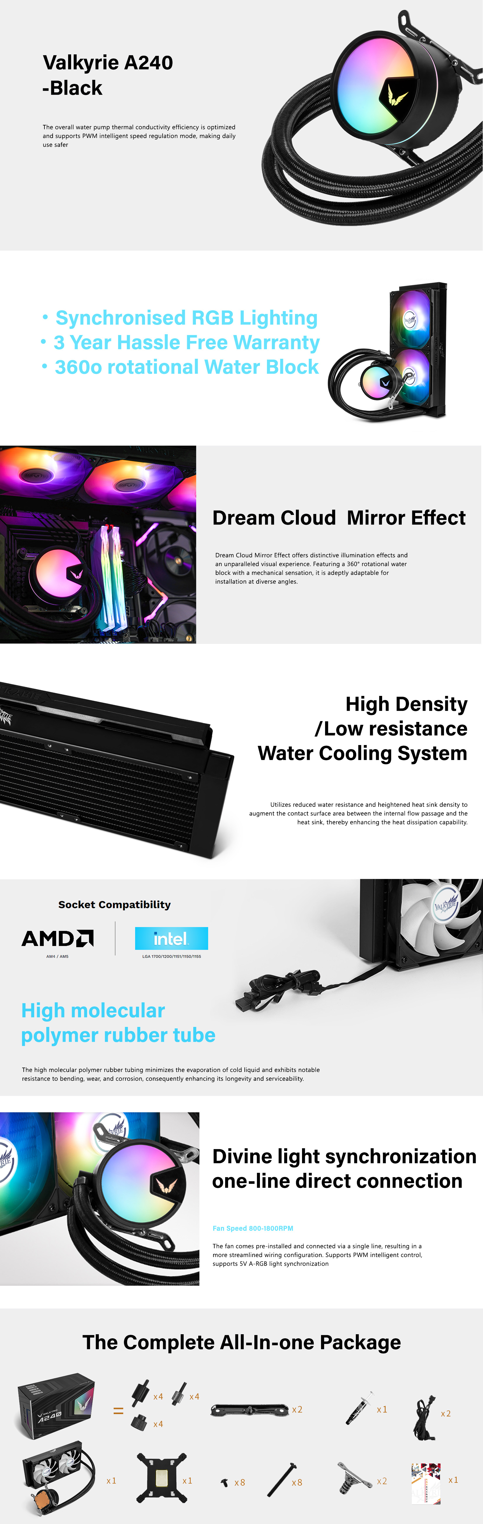 CPU-Cooling-Valkyrie-A240-AIO-Liquid-CPU-Cooler-Black-VK-A240-BLACK-4