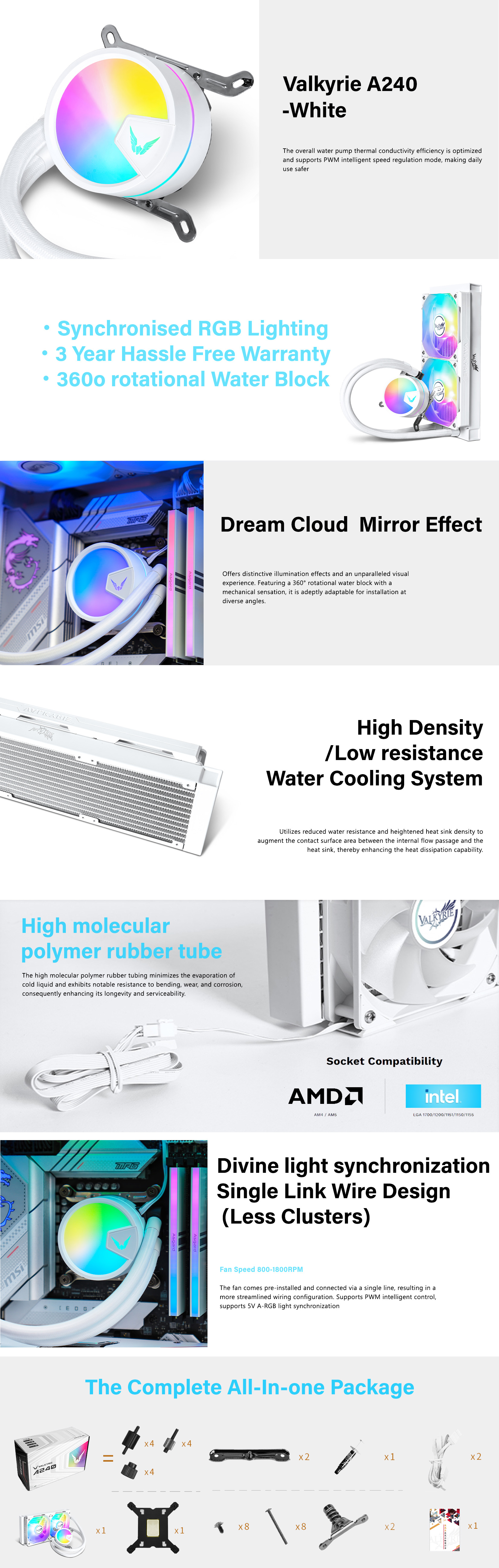 CPU-Cooling-Valkyrie-A240-AIO-Liquid-CPU-Cooler-White-VK-A240-WHITE-1