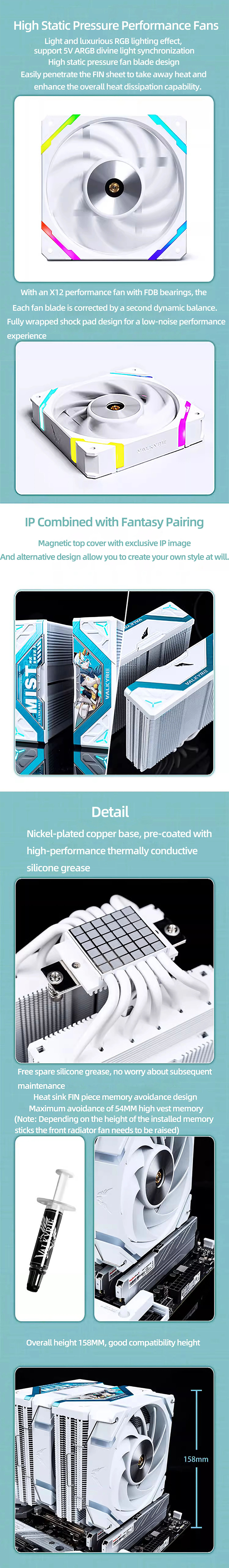 CPU-Cooling-Valkyrie-DL125-ARGB-Dual-Tower-Air-CPU-Cooler-White-Mist-DL125-Mist-2