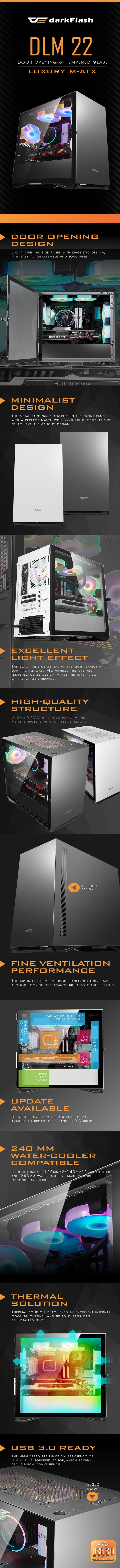DarkFlash-Cases-DarkFlash-DLM22-Tempered-Glass-Micro-ATX-Case-White-DLM22-White-2