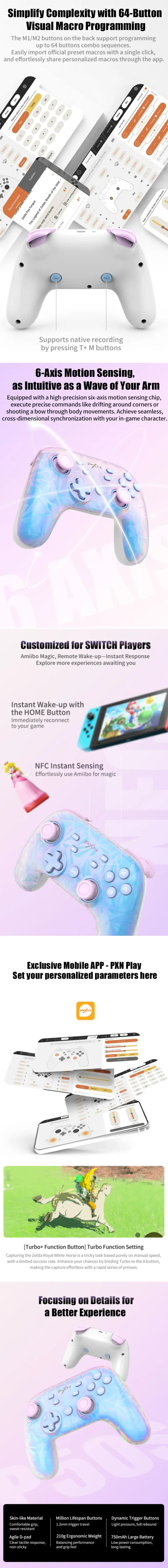 Controllers-PXN-P50S-Premium-HD-Wireless-Gaming-Controller-Stardust-Pink-PXN-P50S-Pink-2
