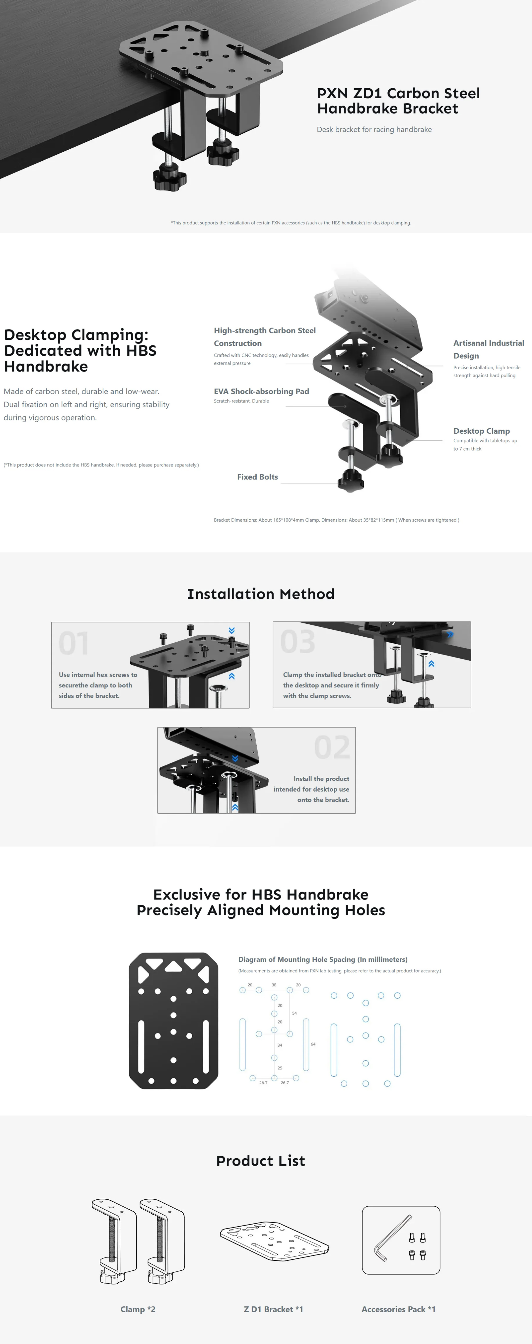 Racing-Wheels-PXN-Carbon-Handbrake-Bracket-PXN-ZD1-1