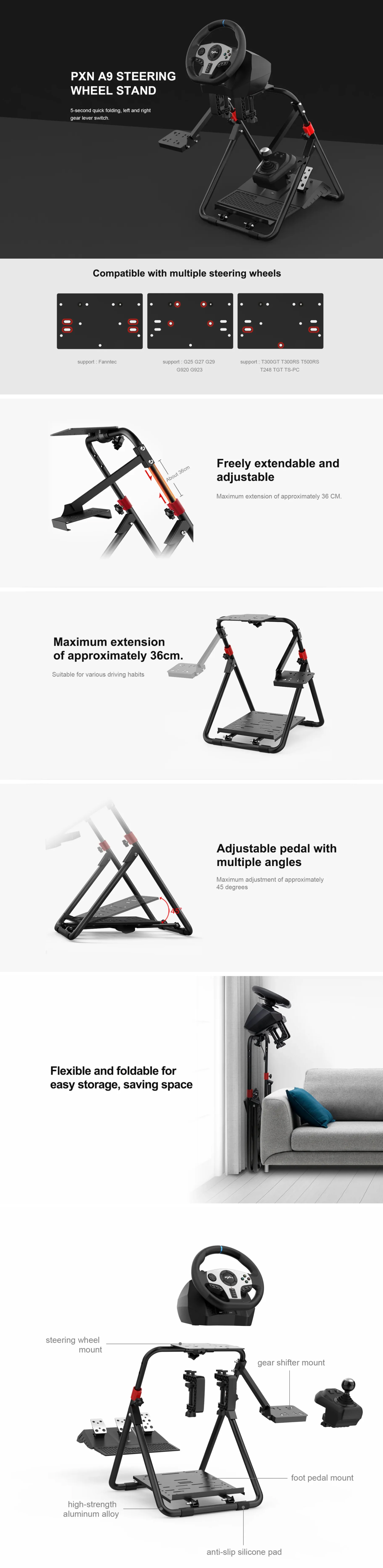Racing-Wheels-PXN-Foldable-Racing-Sim-Stand-PXN-A9-1