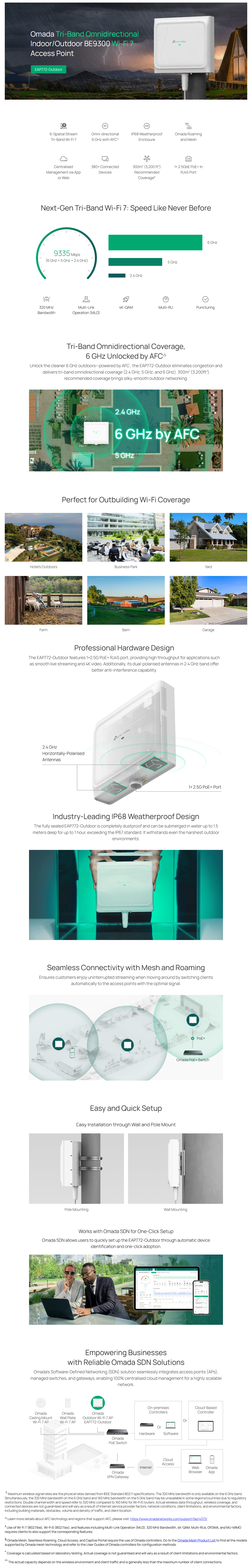 Wireless-Access-Points-WAP-TP-Link-Omada-Tri-Band-Omnidirectional-Indoor-Outdoor-BE11000-Wi-Fi-7-Access-Point-EAP772-Outdoor-2