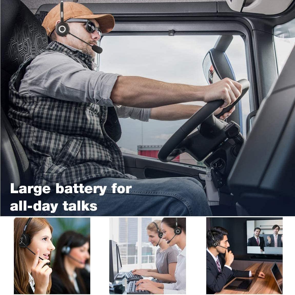 Trucker-Bluetooth-Headset-Car-Wireless-Headset-with-Mic-Noise-Cancelling-Office-Headset-On-Ear-Bluetooth-Headphones-for-Home-Office-Call-Center-15