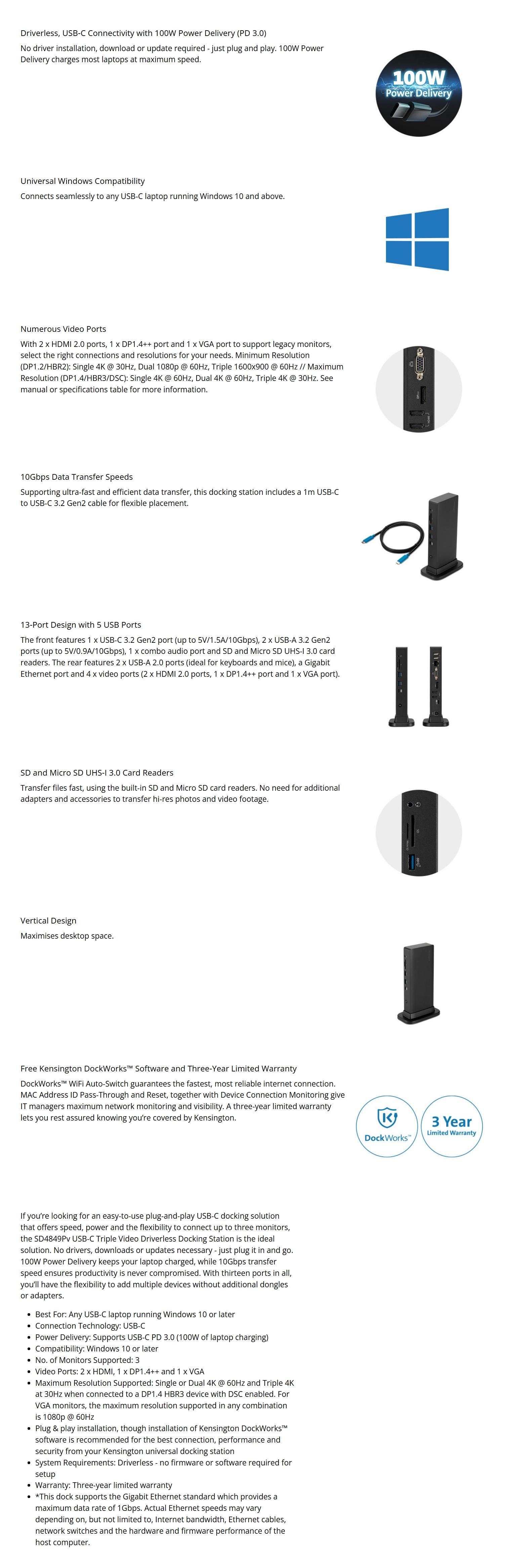 Enclosures-Docking-Kensington-SD4849Pv-USB-C-Triple-Video-Driverless-Docking-Station-with-100W-Power-Delivery-K37060AP-1