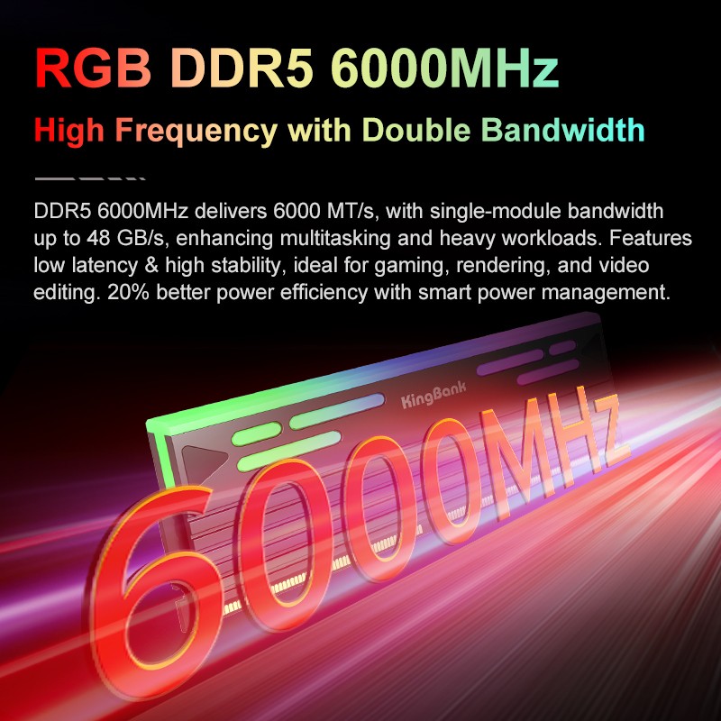 Memory-RAM-Kingbank-KFRB-DDR5-6000MHz-16GB-2-UDIMM-CL26-Black-RGB-4