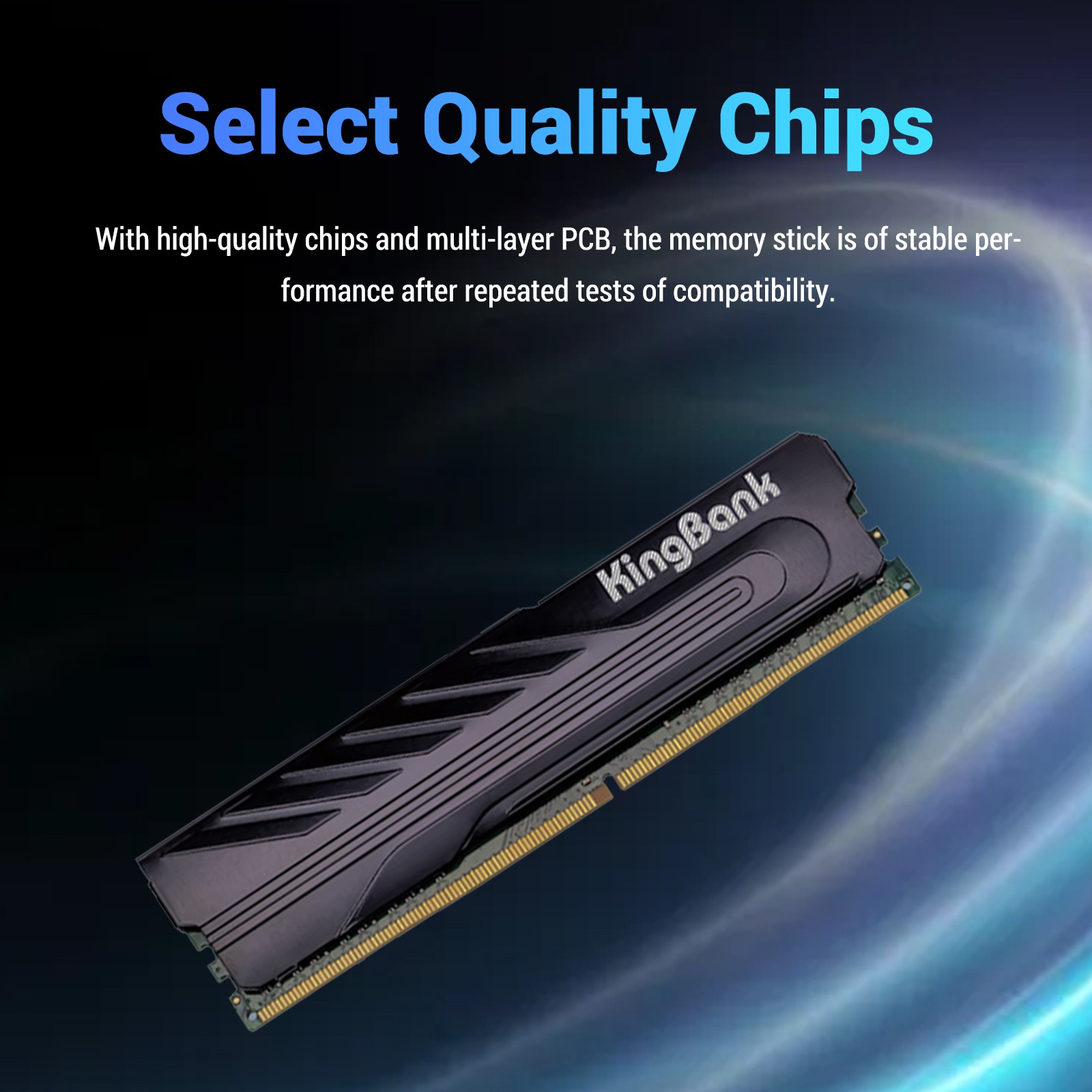 Memory-RAM-Kingbank-KJIB-DDR4-3200MHz-16GB-UDIMM-CL22-Black-Intel-Only-15