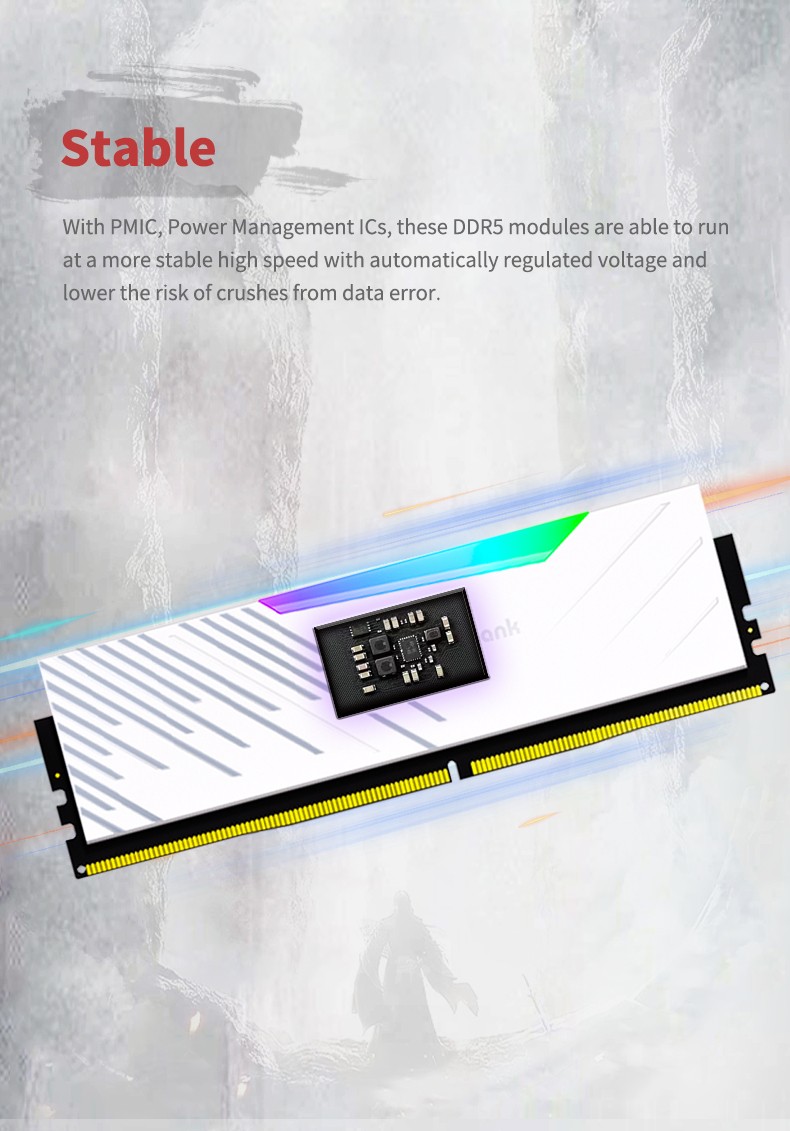 Memory-RAM-Kingbank-KRRW-DDR5-6000MHz-16GB-2-UDIMM-A-Hynix-CL28-White-RGB-24