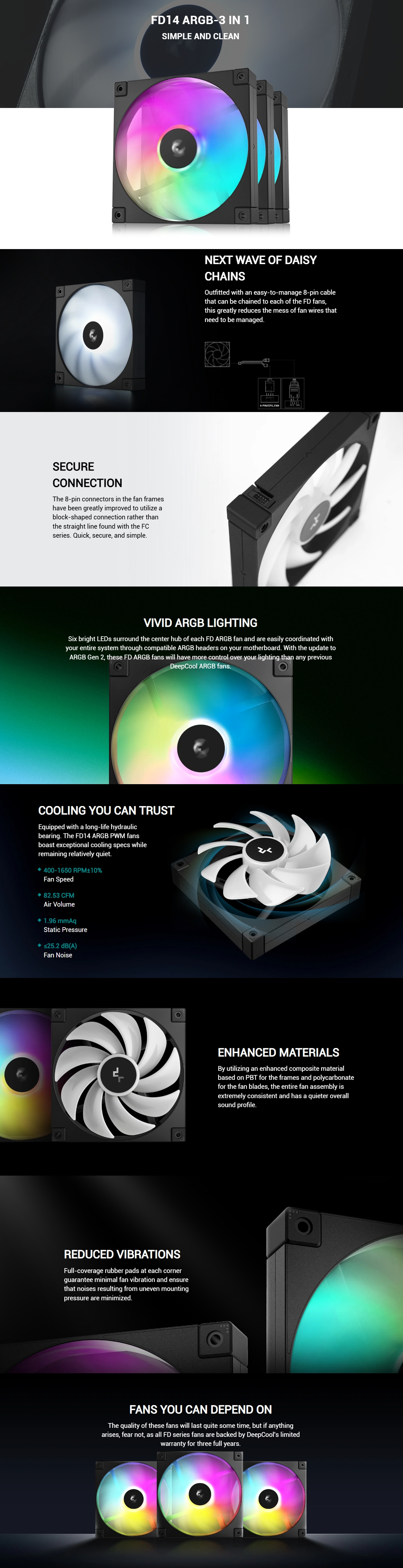 140mm-Case-Fans-DeepCool-FD14-ARGB-3-in1-Performance-140mm-Case-Fan-3-Pack-R-FD14-BKAPN3-G-1
