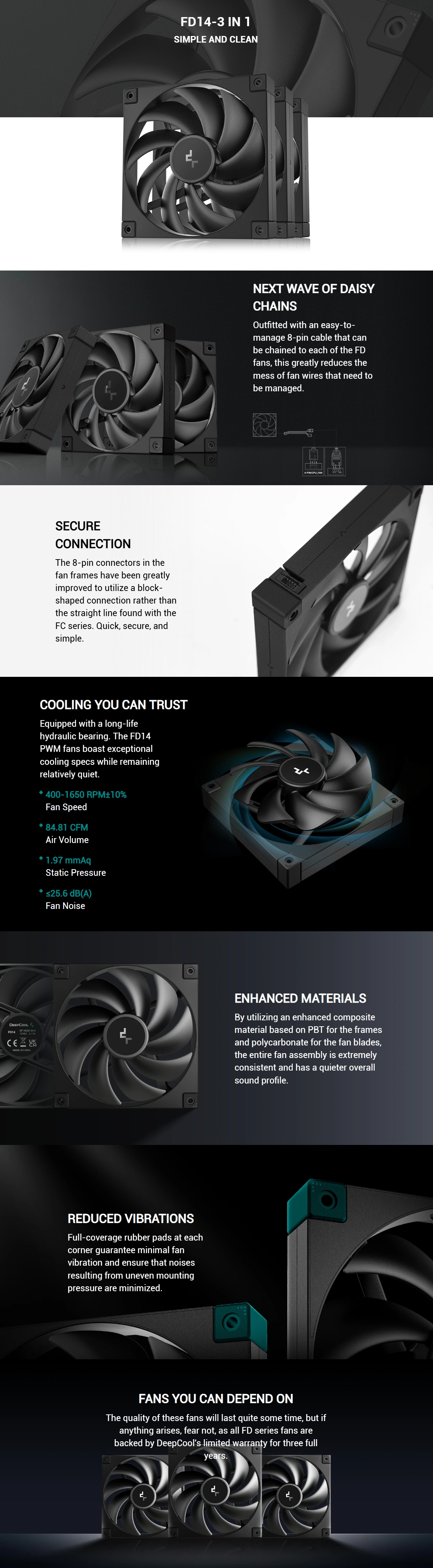 DeepCool-FD14-3-in-1-Performance-140mm-Case-Fans-3-Pack-R-FD14-BKNPN3-G-1