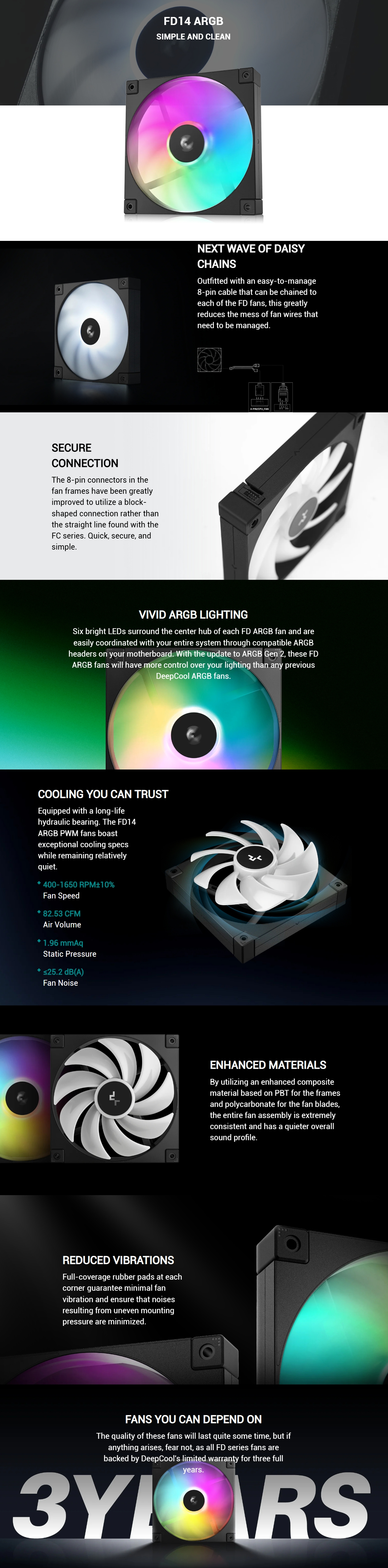 DeepCool-FD14-ARGB-Performance-140mm-Case-Fans-R-FD14-BKAPN1-G-1