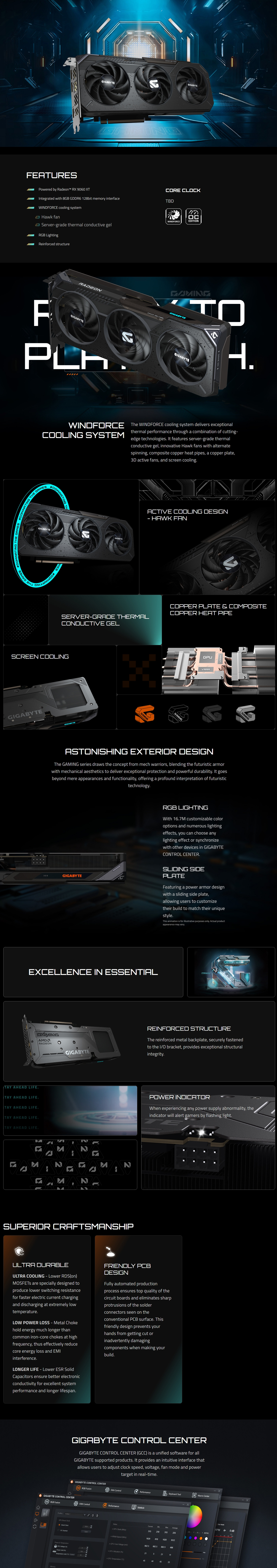 Gigabyte-Radeon-RX-9060-XT-GAMING-OC-8G-Graphics-Card-GV-R9060XTGAMING-OC-8GD-1