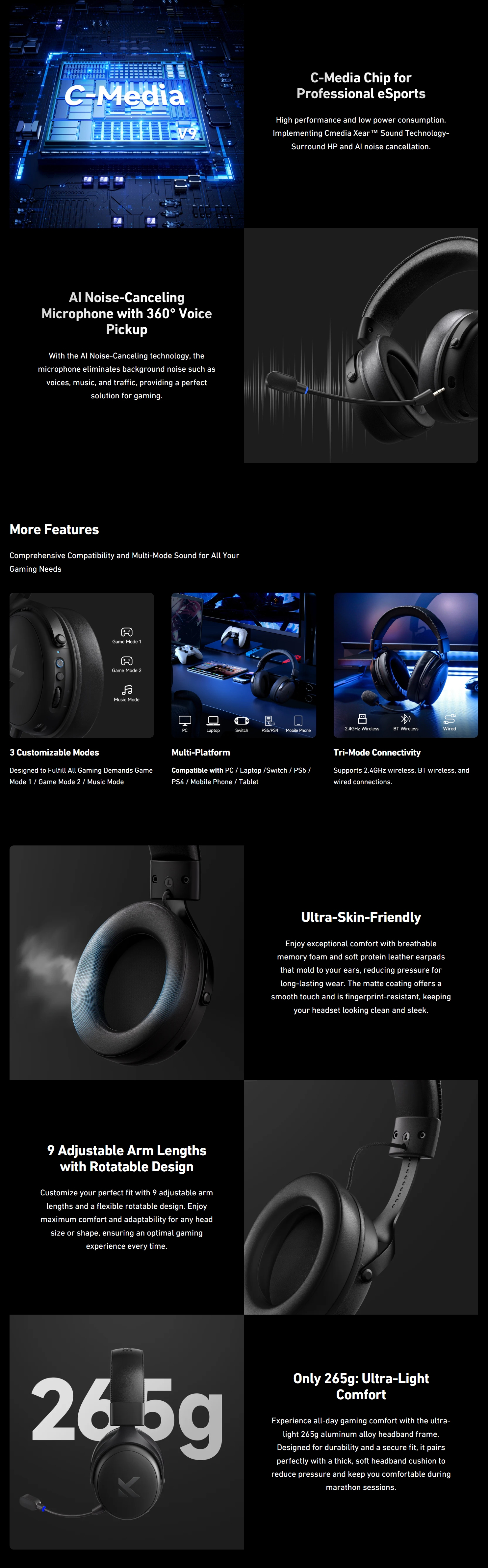 Headphones-MCHOSE-V9-Pro-Wireless-Gaming-Headset-with-Noise-Canceling-Microphone-Steel-Black-HSMCHWV92-2